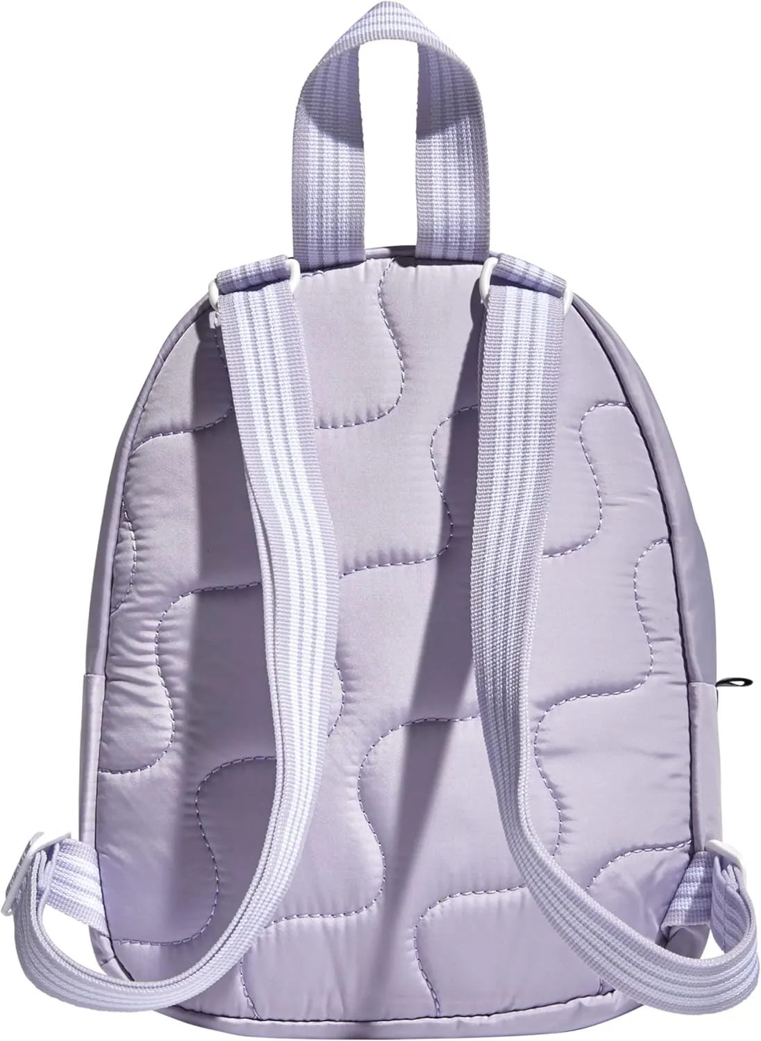 adidas Linear Mini Backpack Small Travel Bag Discontinued, Purple Tint/White, OSFA