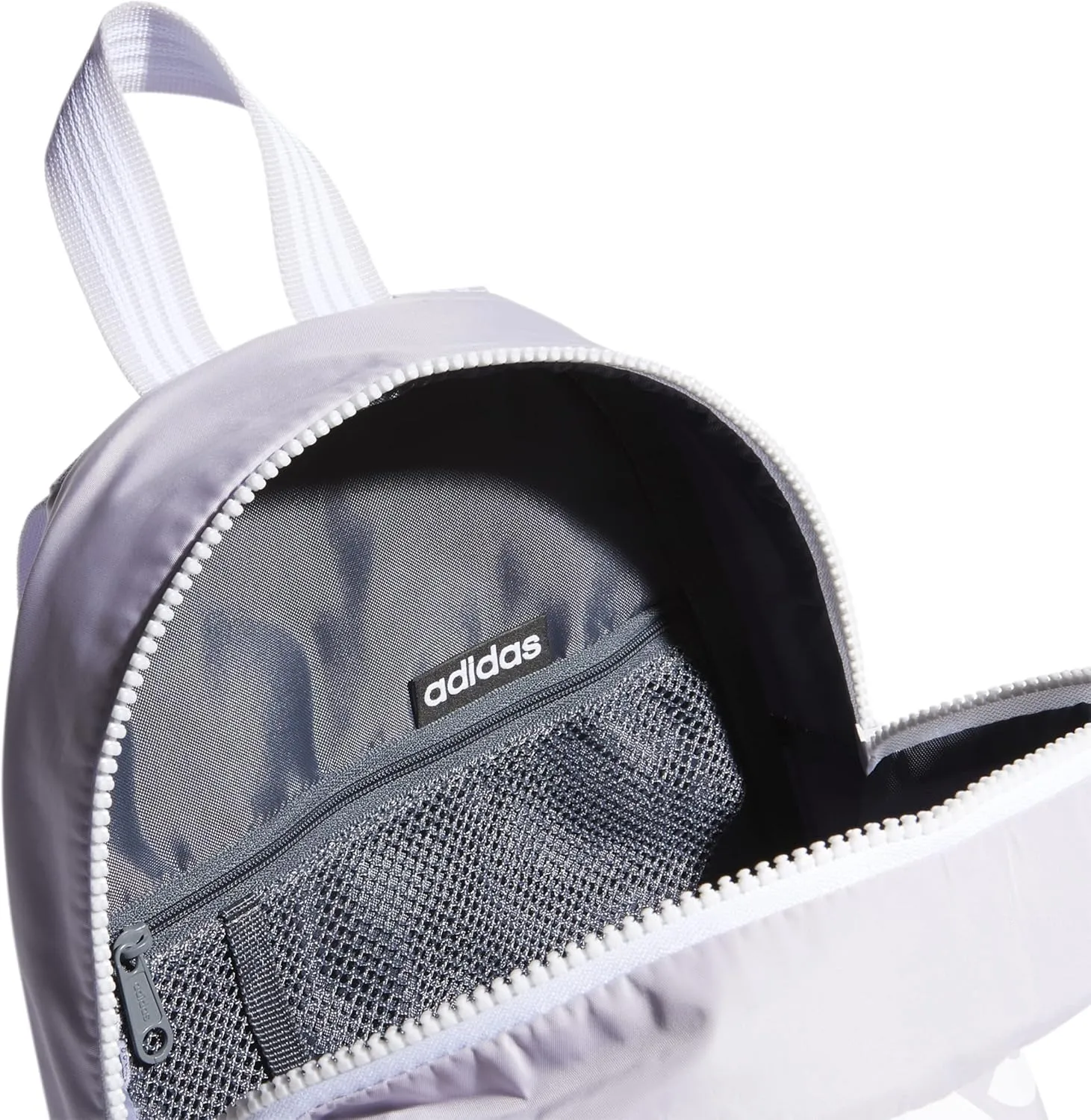 adidas Linear Mini Backpack Small Travel Bag Discontinued, Purple Tint/White, OSFA