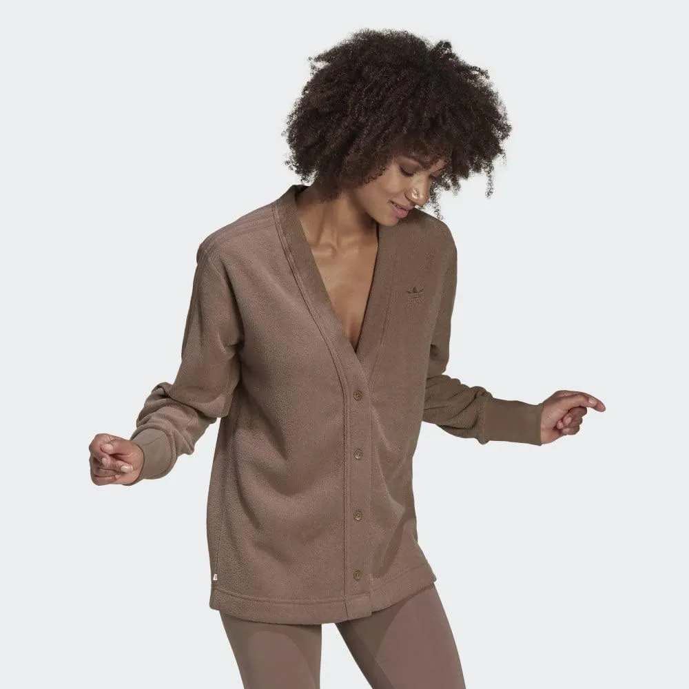 adidas Originals Womens Winterease Cardigan, Trace Brown