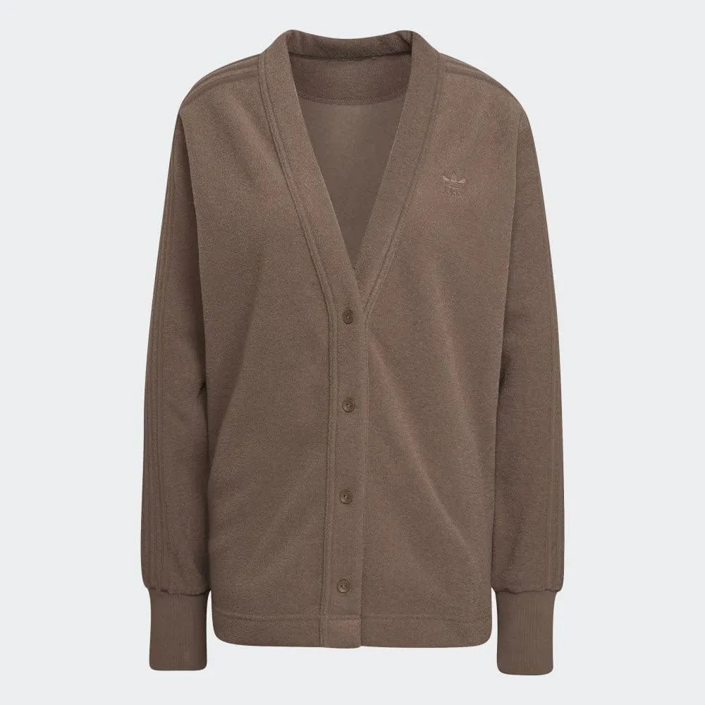 adidas Originals Womens Winterease Cardigan, Trace Brown