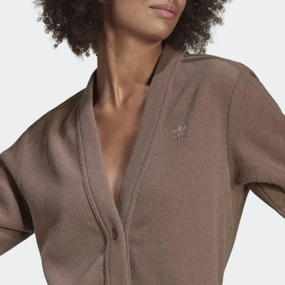 adidas Originals Womens Winterease Cardigan, Trace Brown