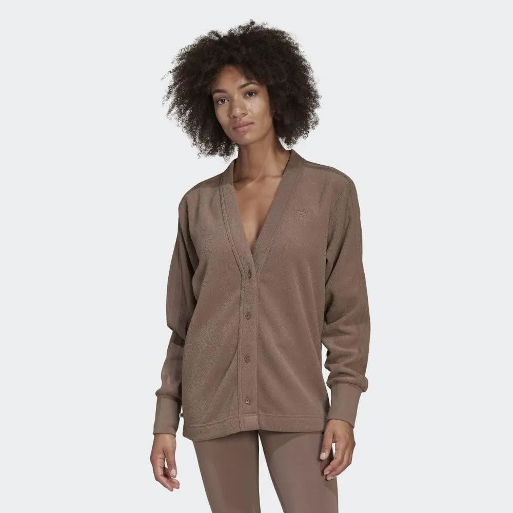adidas Originals Womens Winterease Cardigan, Trace Brown