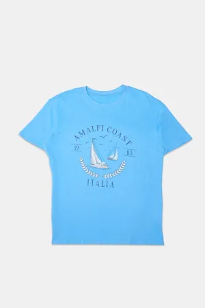Amalfi Coast Graphic Boyfriend Tee