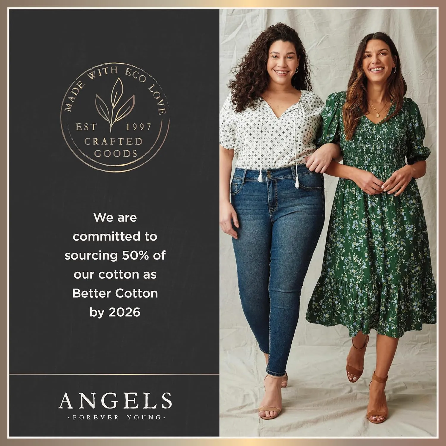 Angels Forever Young Women's Signature Straight Crop Jeans