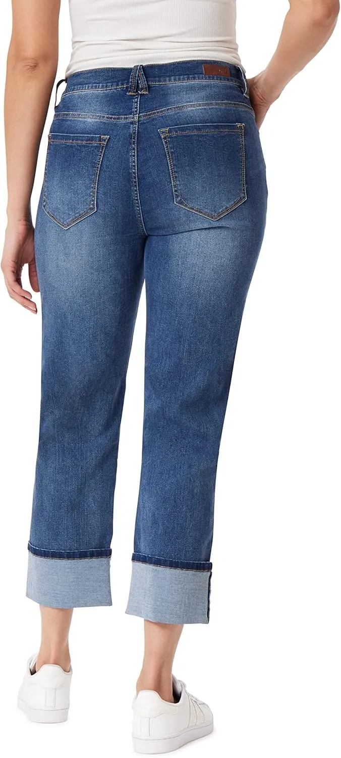 Angels Forever Young Women's Signature Straight Crop Jeans