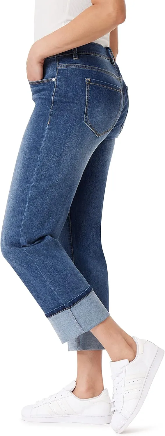 Angels Forever Young Women's Signature Straight Crop Jeans