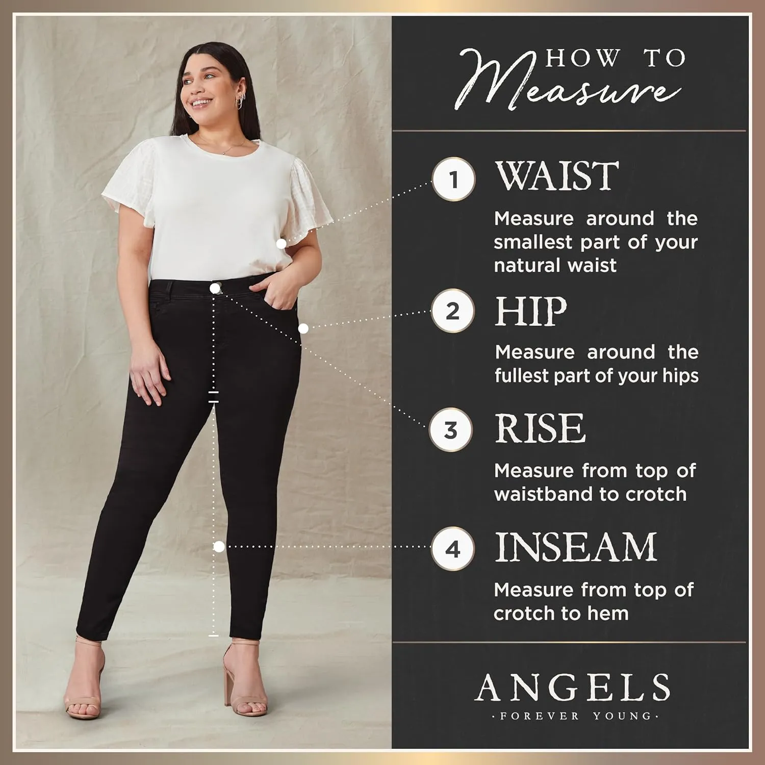 Angels Forever Young Women's Signature Straight Crop Jeans
