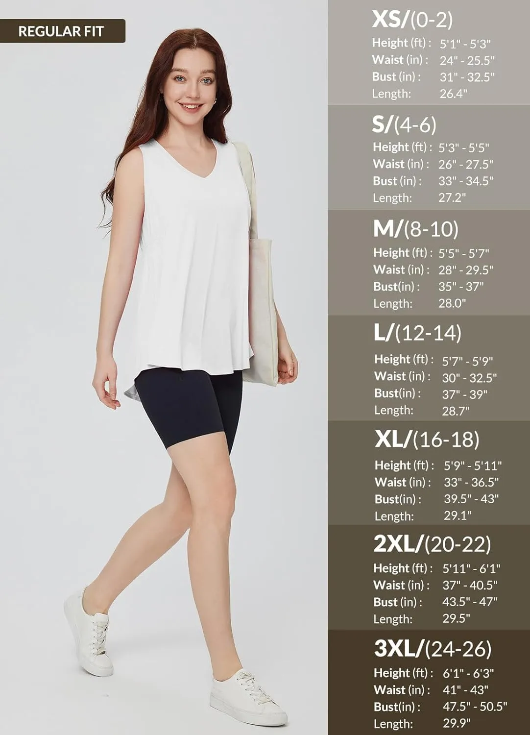 baleaf Women's Flowy Tank Tops V-Neck Tunic Sleeveless Workout Long Loose Fit Camis Yoga T-Shirts Cute Tee for Casual Summer