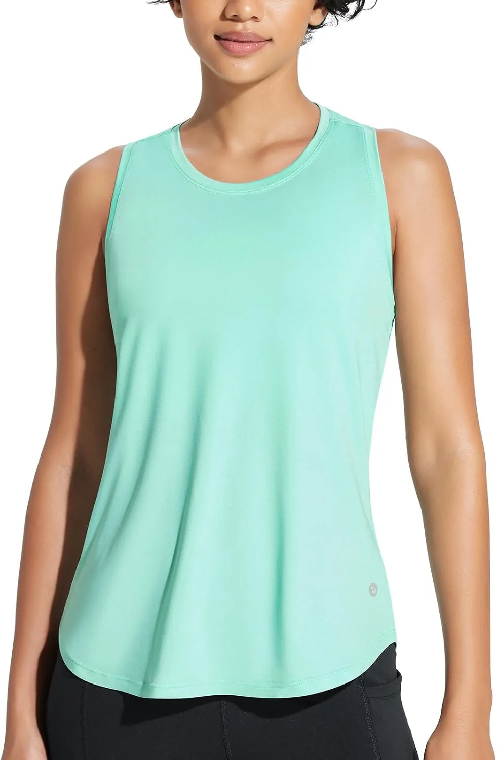 baleaf Women's Workout Tank Tops Athletic Yoga Top Racerback Sleeveless Running Shirts Quick Dry Gym Outdoor UPF50 