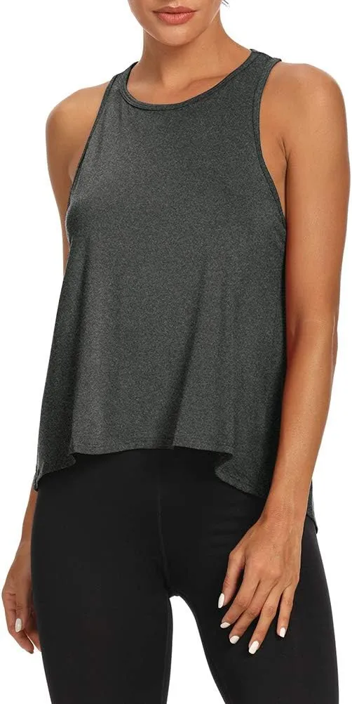 Bestisun Backless Workout Yoga Shirts Tie Back Sports Tank Athletic Tops for Women