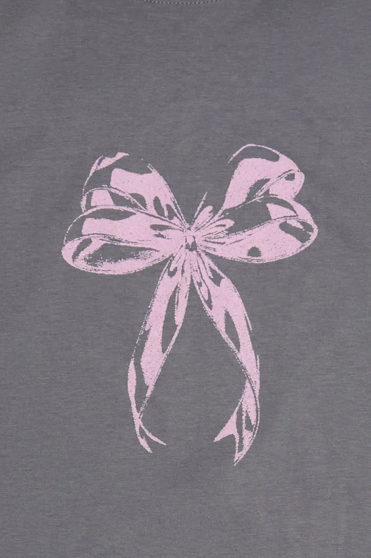 Bow Graphic Boyfriend Tee