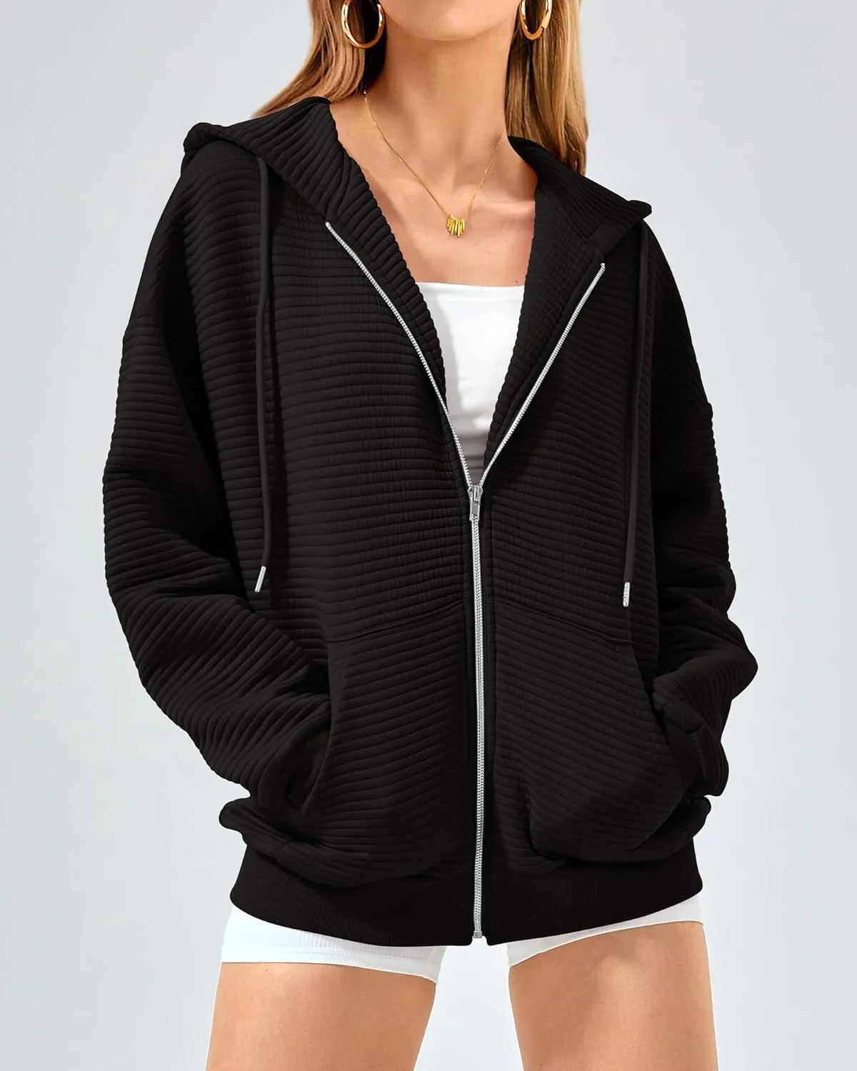 BTFBM Zip Up Hoodie Women Long Sleeve Sweatshirts Fall Outfits 2025 Oversized Hoodies Casual Fashion Jackets