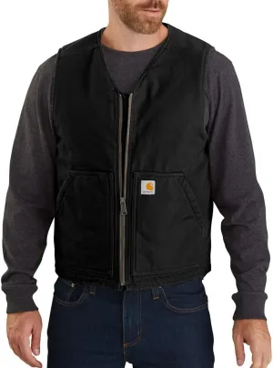Carhartt Men's Relaxed Fit Washed Duck SherpaLined Vest