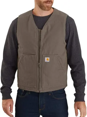 Carhartt Men's Relaxed Fit Washed Duck SherpaLined Vest