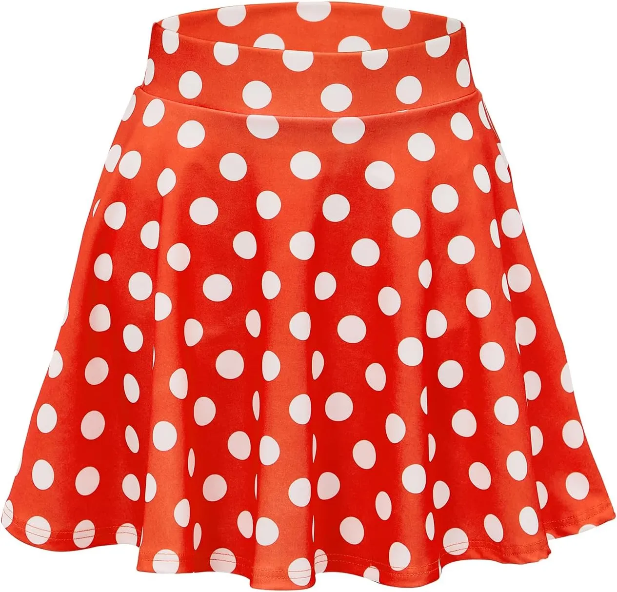 Century Star Women's Stretchy Flared Pleated Skater Skirt Tennis School Uniforms A Line Mini Short Skirt