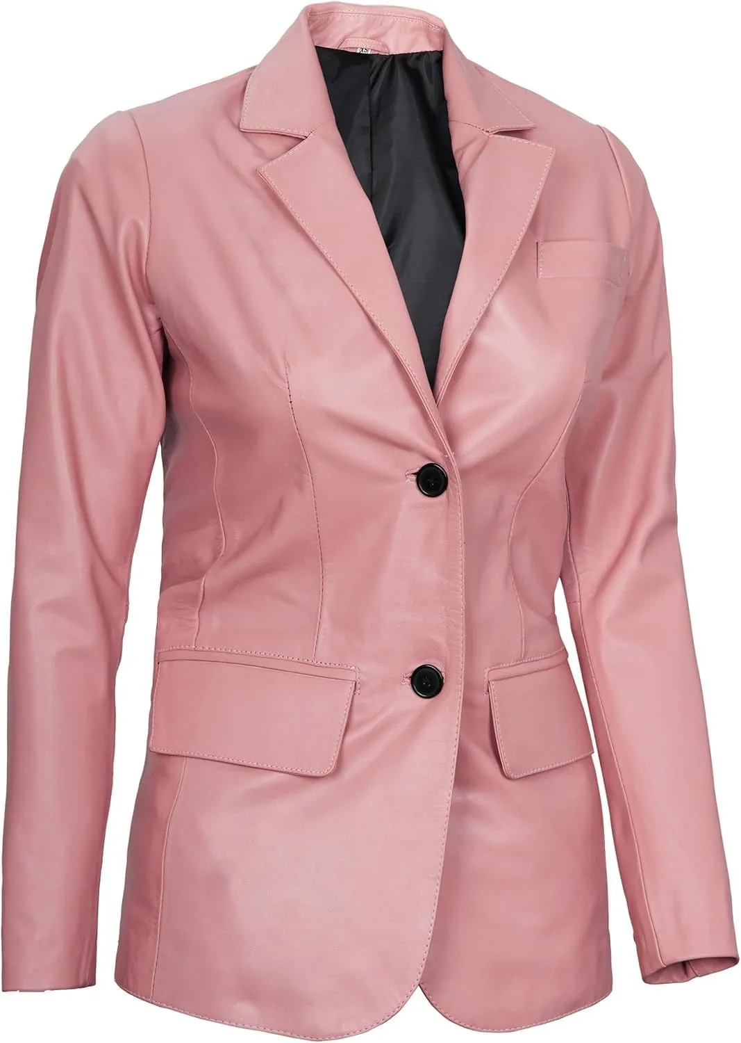 Decrum Leather Blazer Women - Real Lambskin Casual Womens Leather Jackets