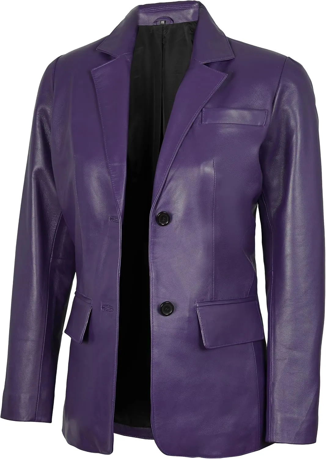 Decrum Leather Blazer Women - Real Lambskin Casual Womens Leather Jackets