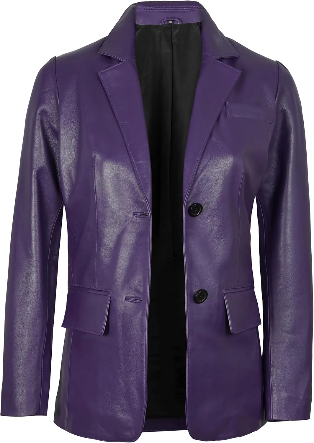 Decrum Leather Blazer Women - Real Lambskin Casual Womens Leather Jackets