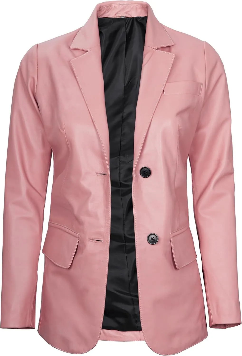 Decrum Leather Blazer Women - Real Lambskin Casual Womens Leather Jackets