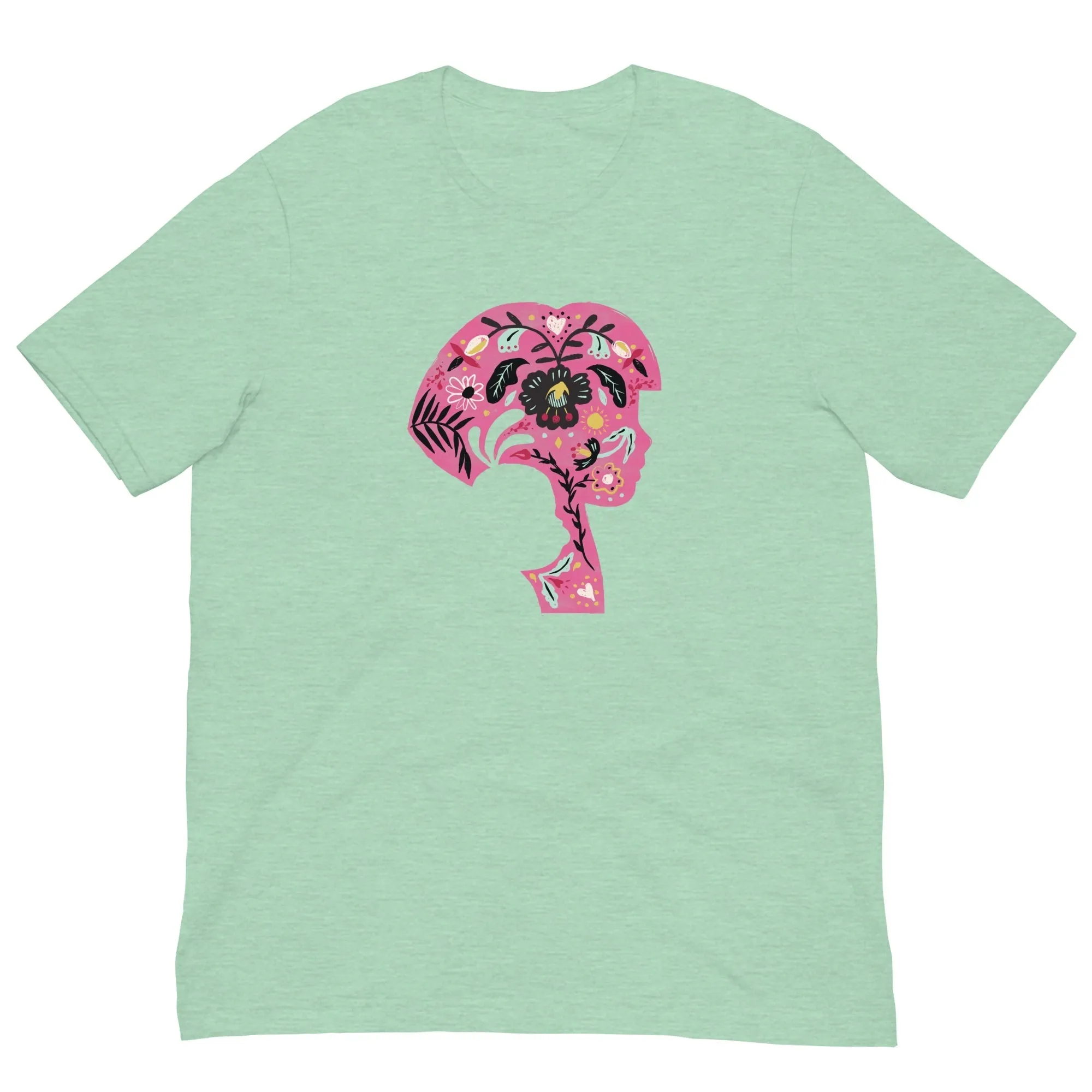 Dora the Explorer Floral Design Adult Short Sleeve T-Shirt