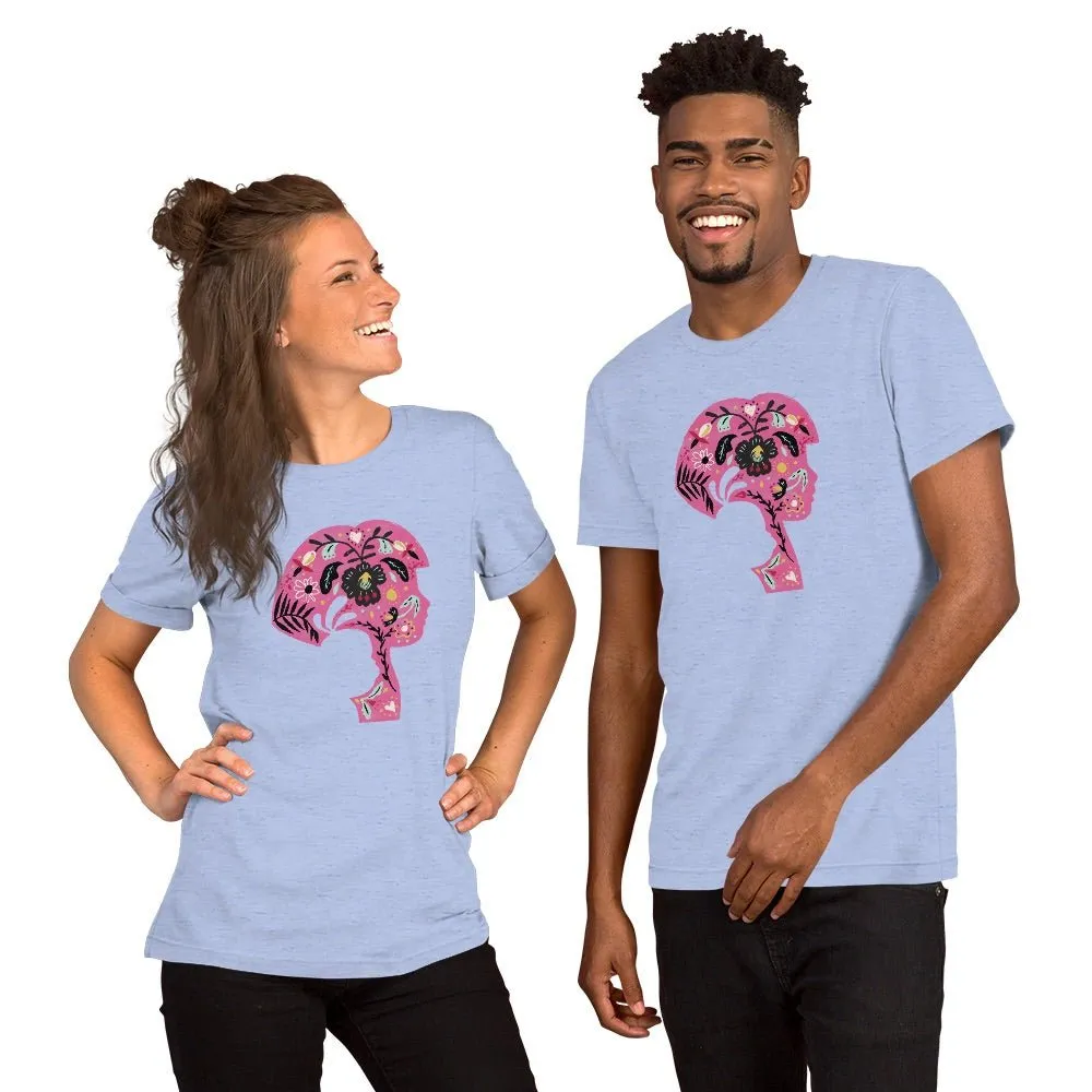 Dora the Explorer Floral Design Adult Short Sleeve T-Shirt