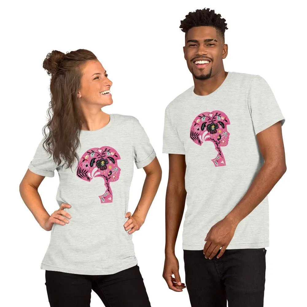 Dora the Explorer Floral Design Adult Short Sleeve T-Shirt