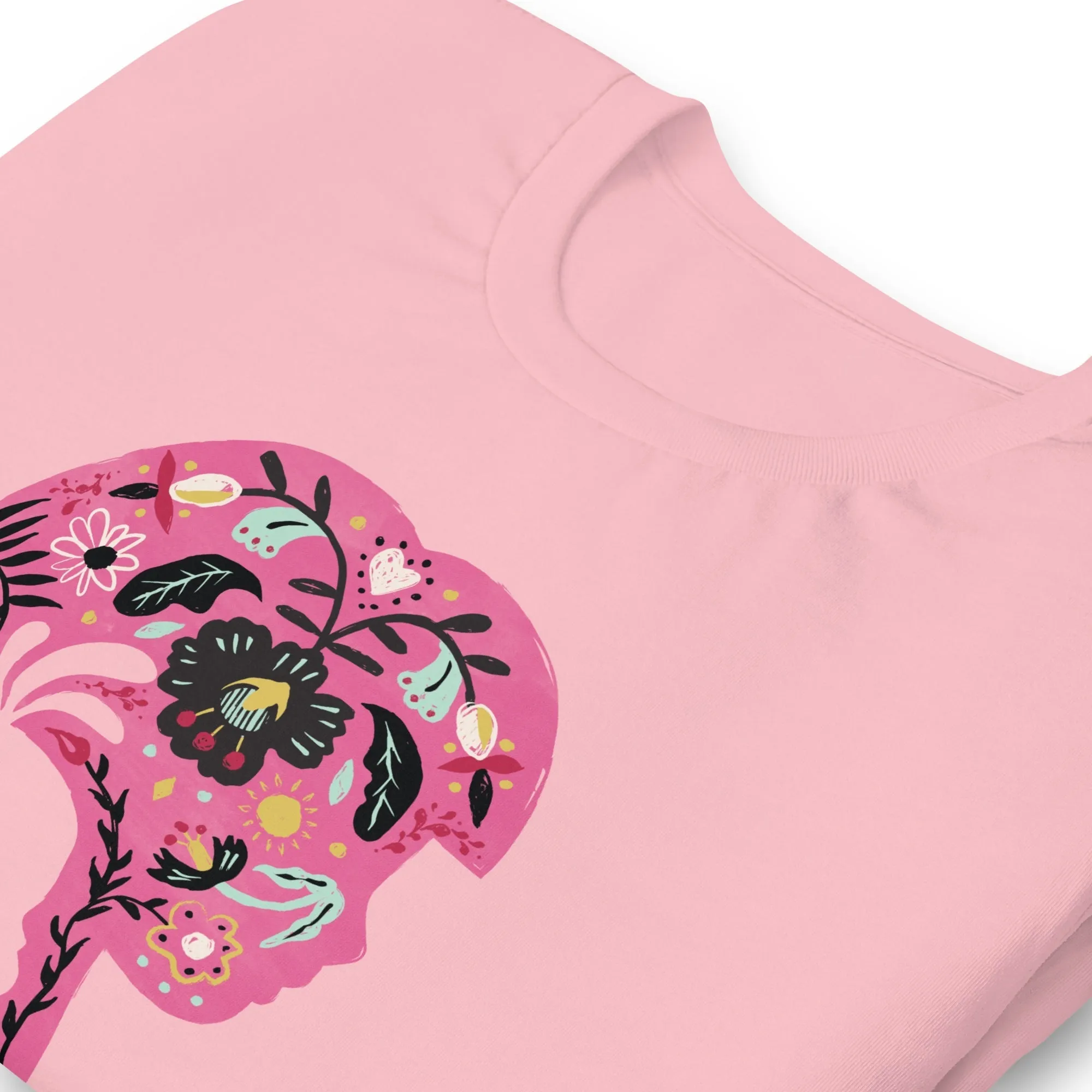 Dora the Explorer Floral Design Adult Short Sleeve T-Shirt