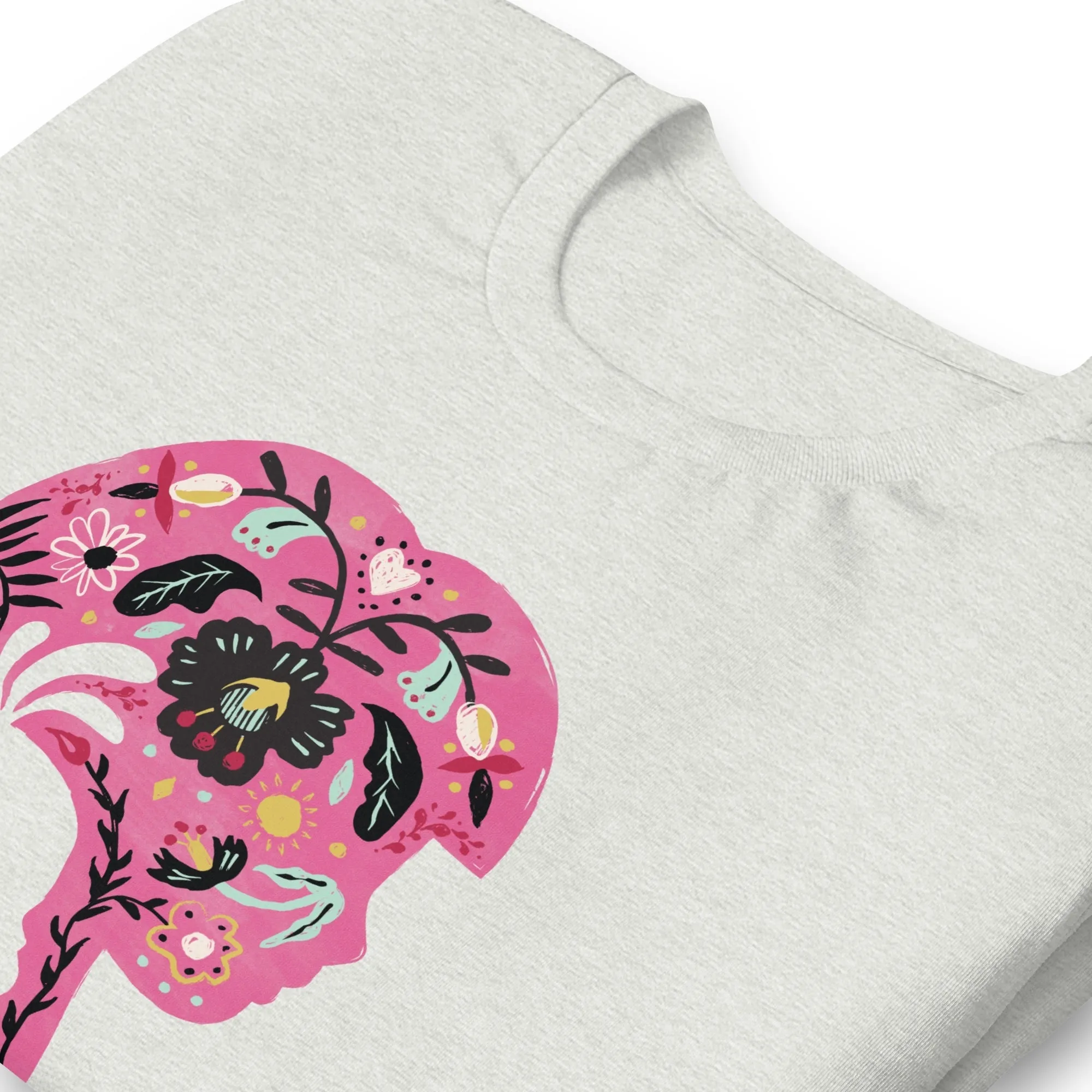 Dora the Explorer Floral Design Adult Short Sleeve T-Shirt