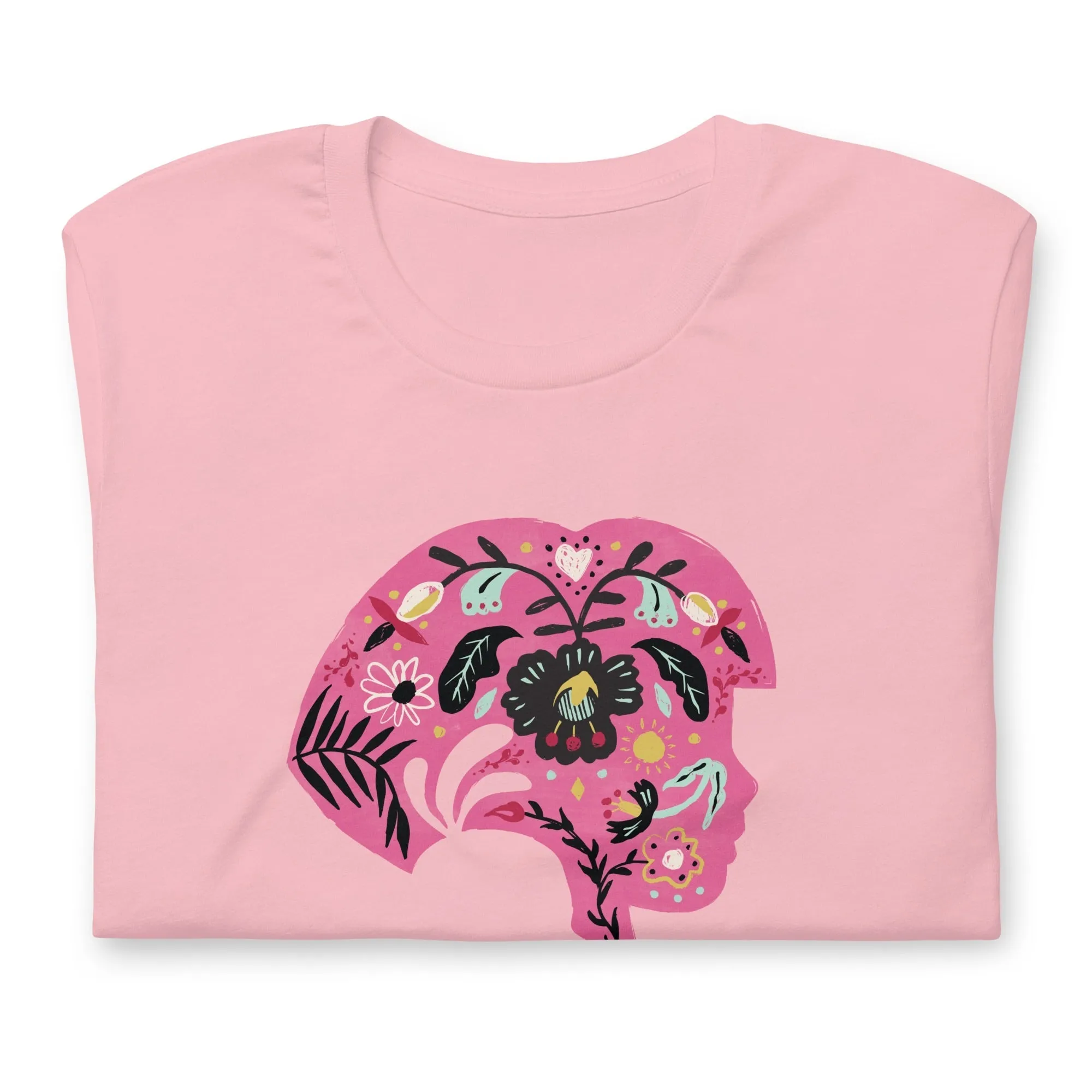 Dora the Explorer Floral Design Adult Short Sleeve T-Shirt