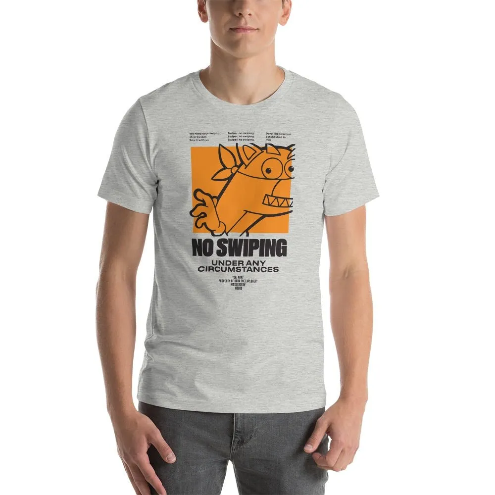 Dora the Explorer No Swiping Adult Short Sleeve T-Shirt