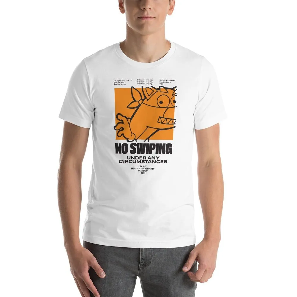 Dora the Explorer No Swiping Adult Short Sleeve T-Shirt