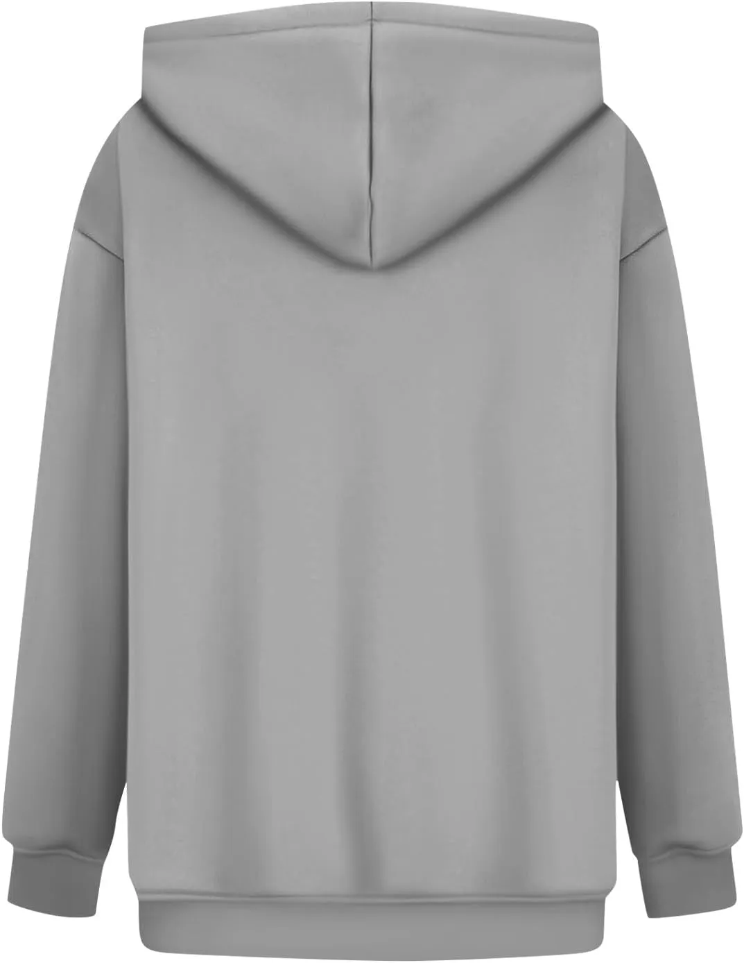 Fleece Hoodie Women Oversized Plain Hooded Sweatshirt Casual Long Sleeve Pullover Tops Comfy Drop Shoulder Sweater