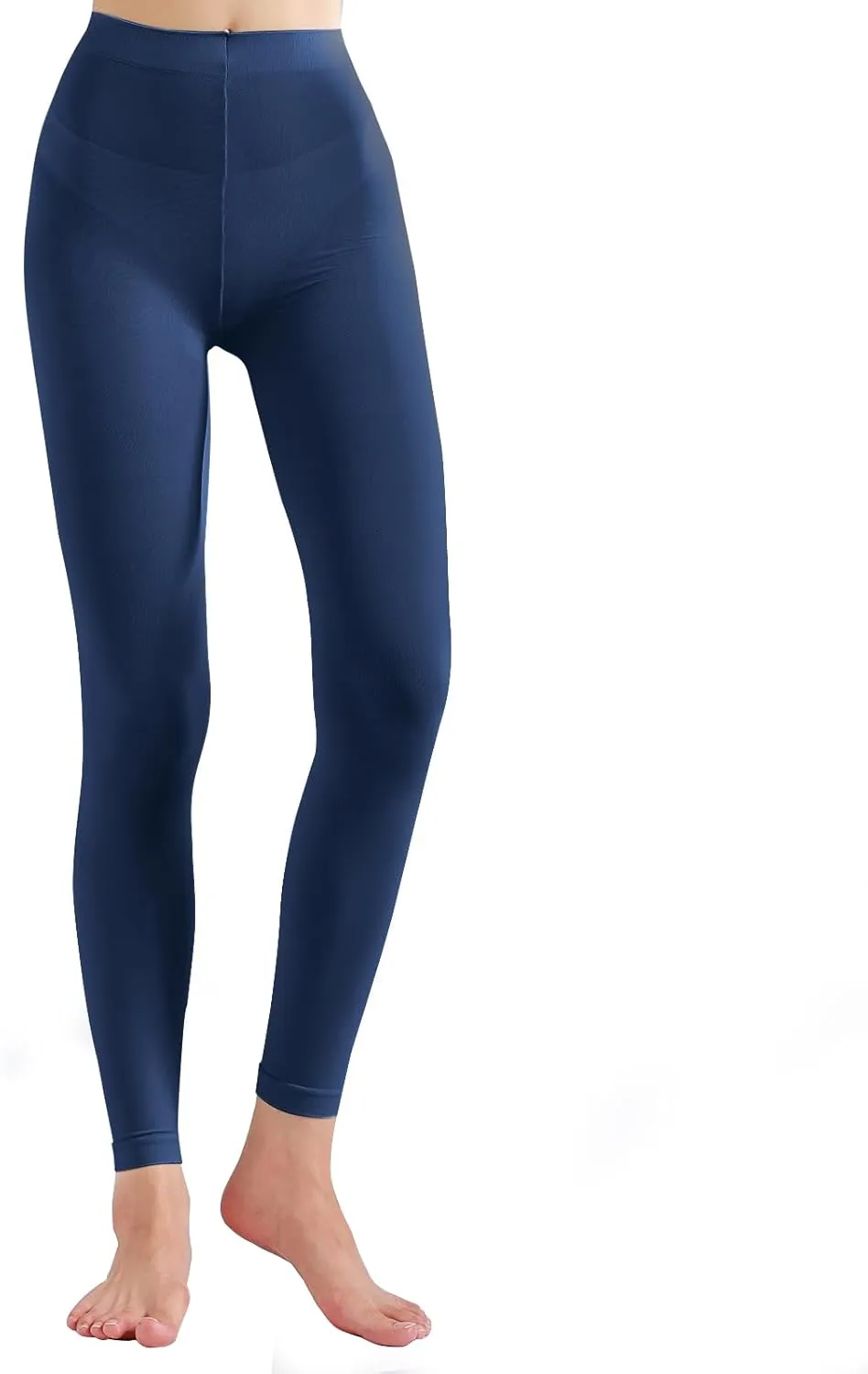Footless Tights for Women Women's Soft Full Length Leggings Light and Breathable High Waist Tight Pants