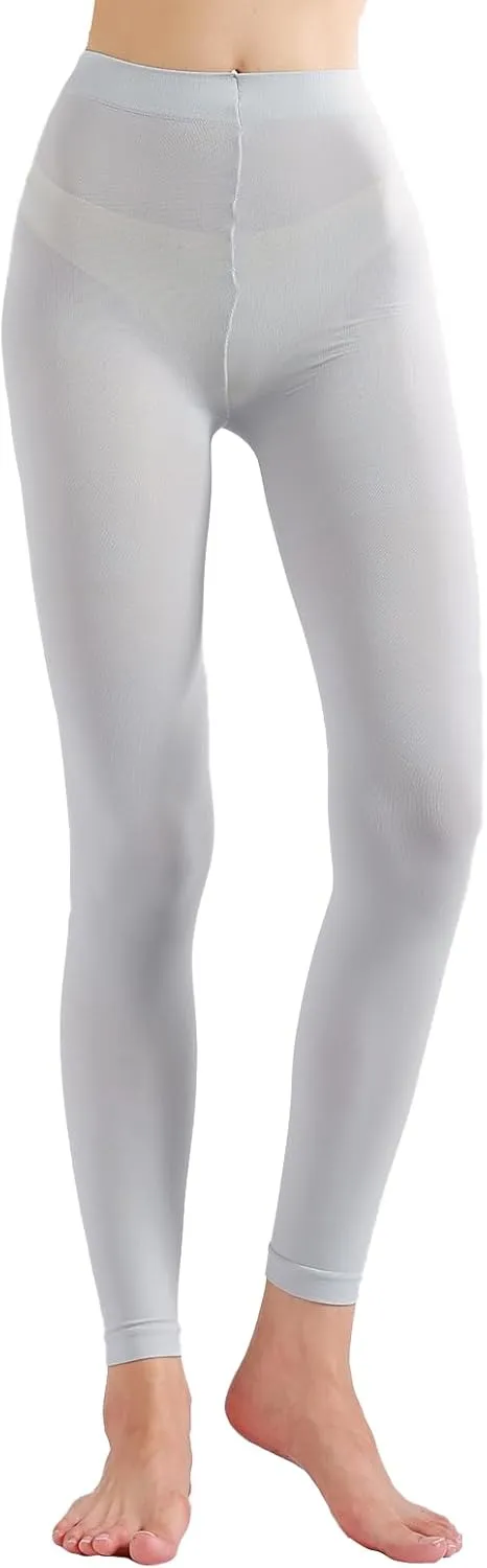 Footless Tights for Women Women's Soft Full Length Leggings Light and Breathable High Waist Tight Pants