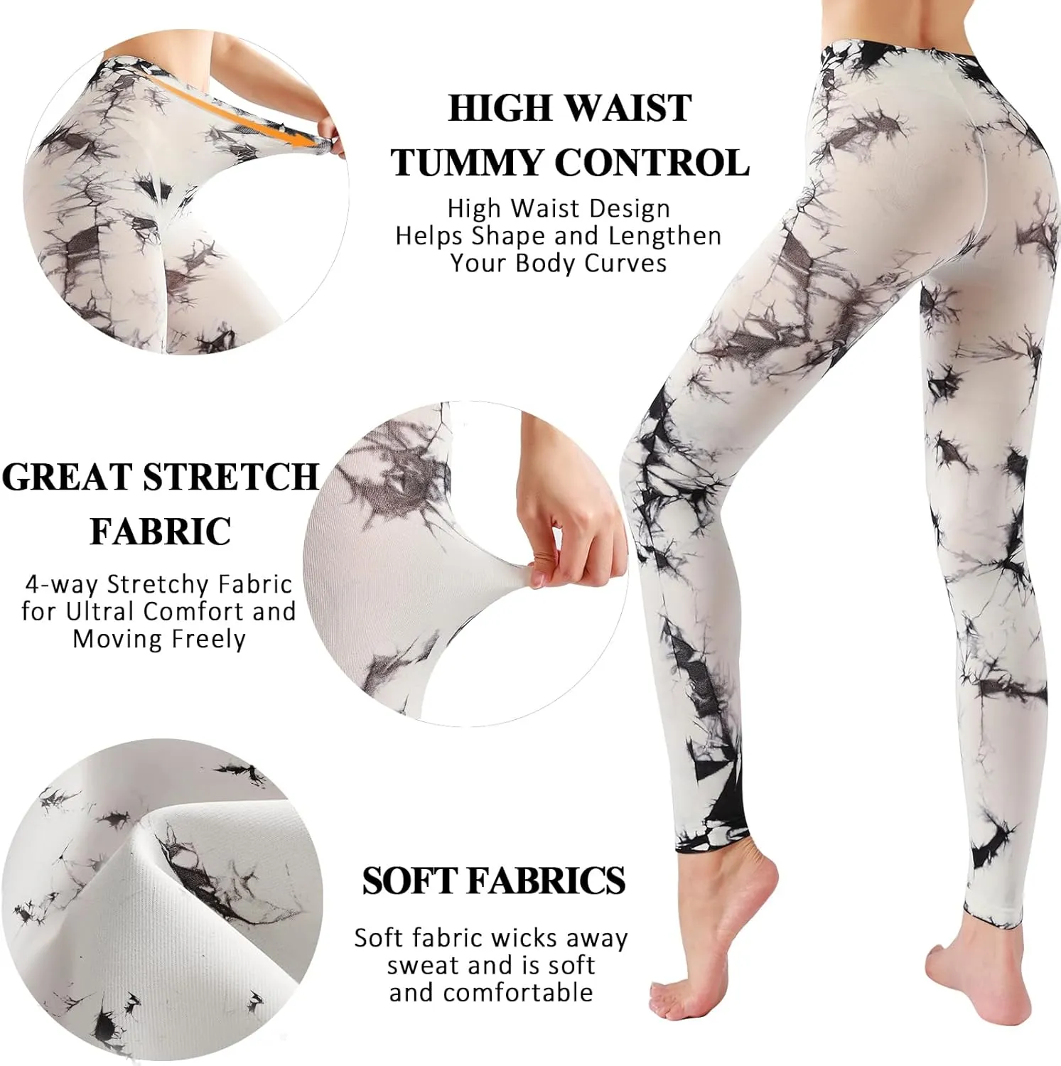 Footless Tights for Women Women's Soft Full Length Leggings Light and Breathable High Waist Tight Pants