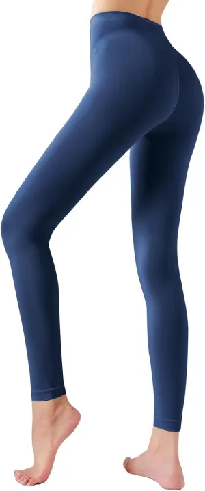 Footless Tights for Women Women's Soft Full Length Leggings Light and Breathable High Waist Tight Pants