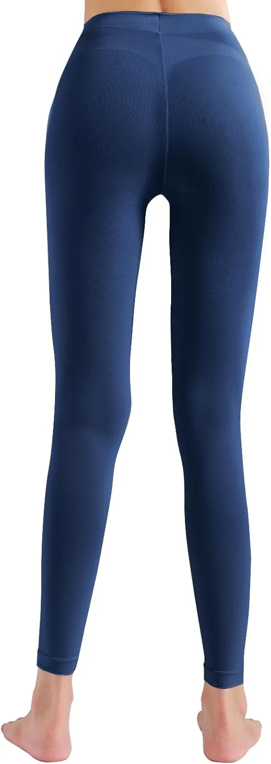 Footless Tights for Women Women's Soft Full Length Leggings Light and Breathable High Waist Tight Pants