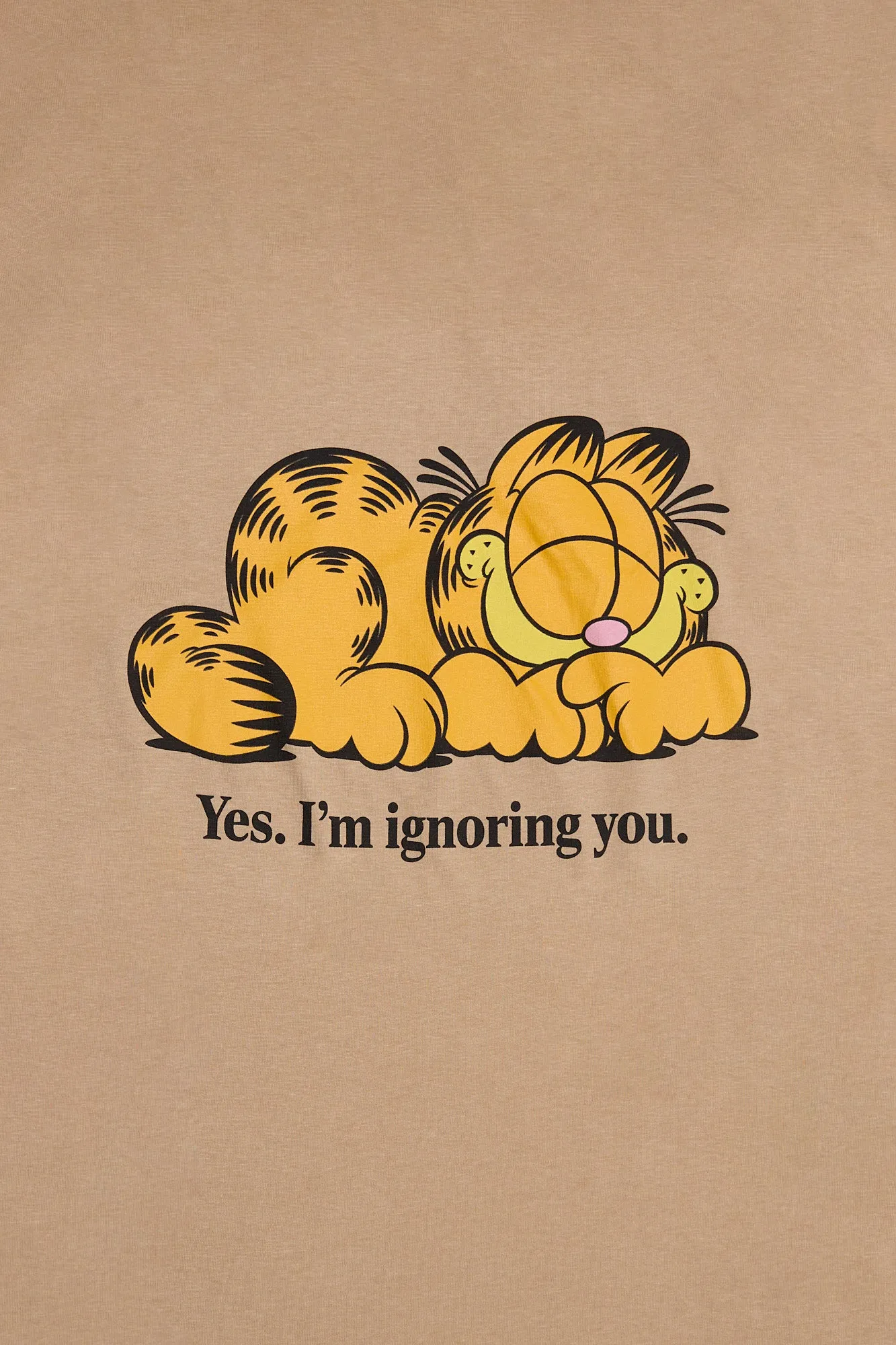 Garfield Yes I'm Ignoring You Graphic Relaxed Tee