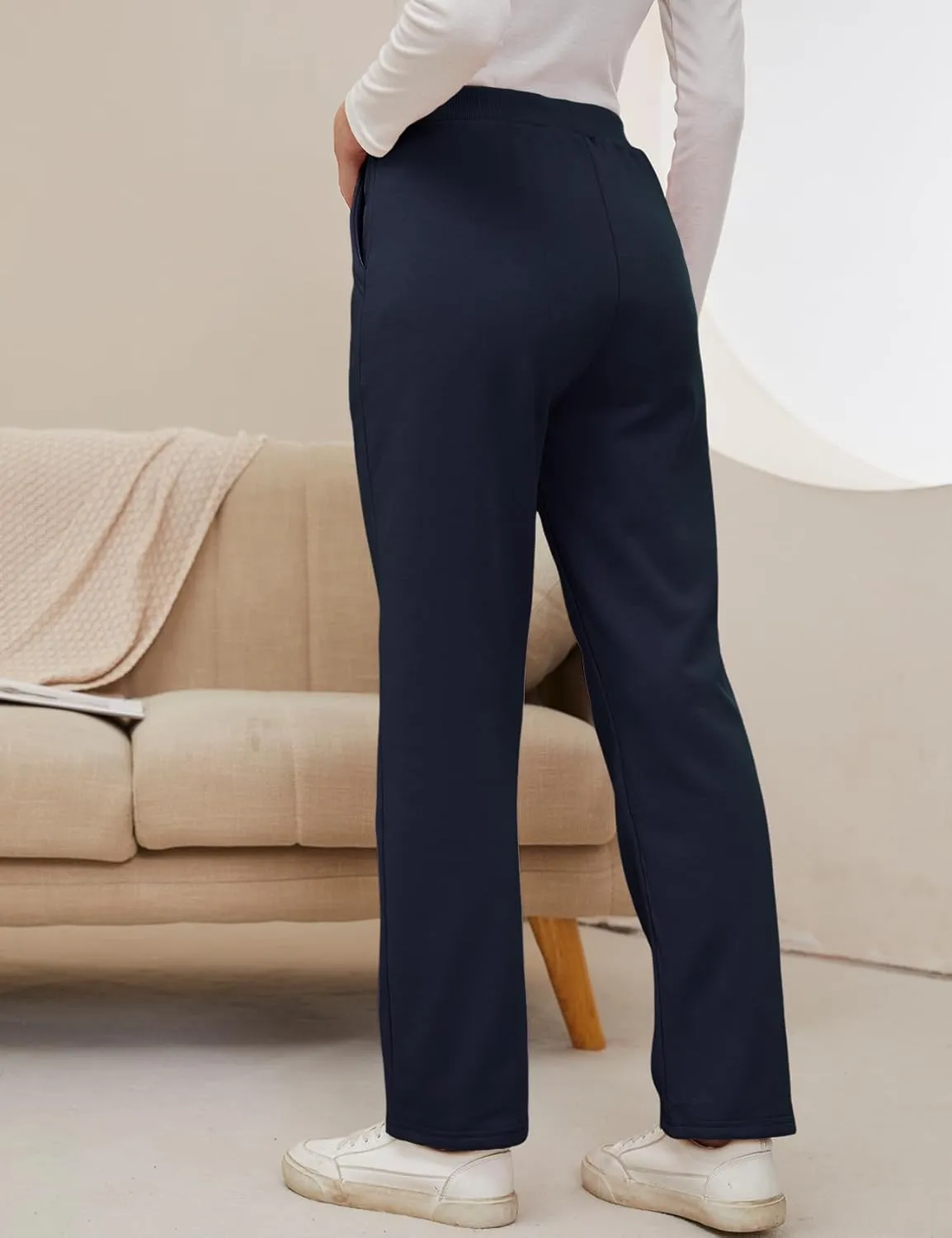 Gihuo Womens Sweatpants Warm Fleece Sweatpants Winter Sherpa Lined Joggers Pants