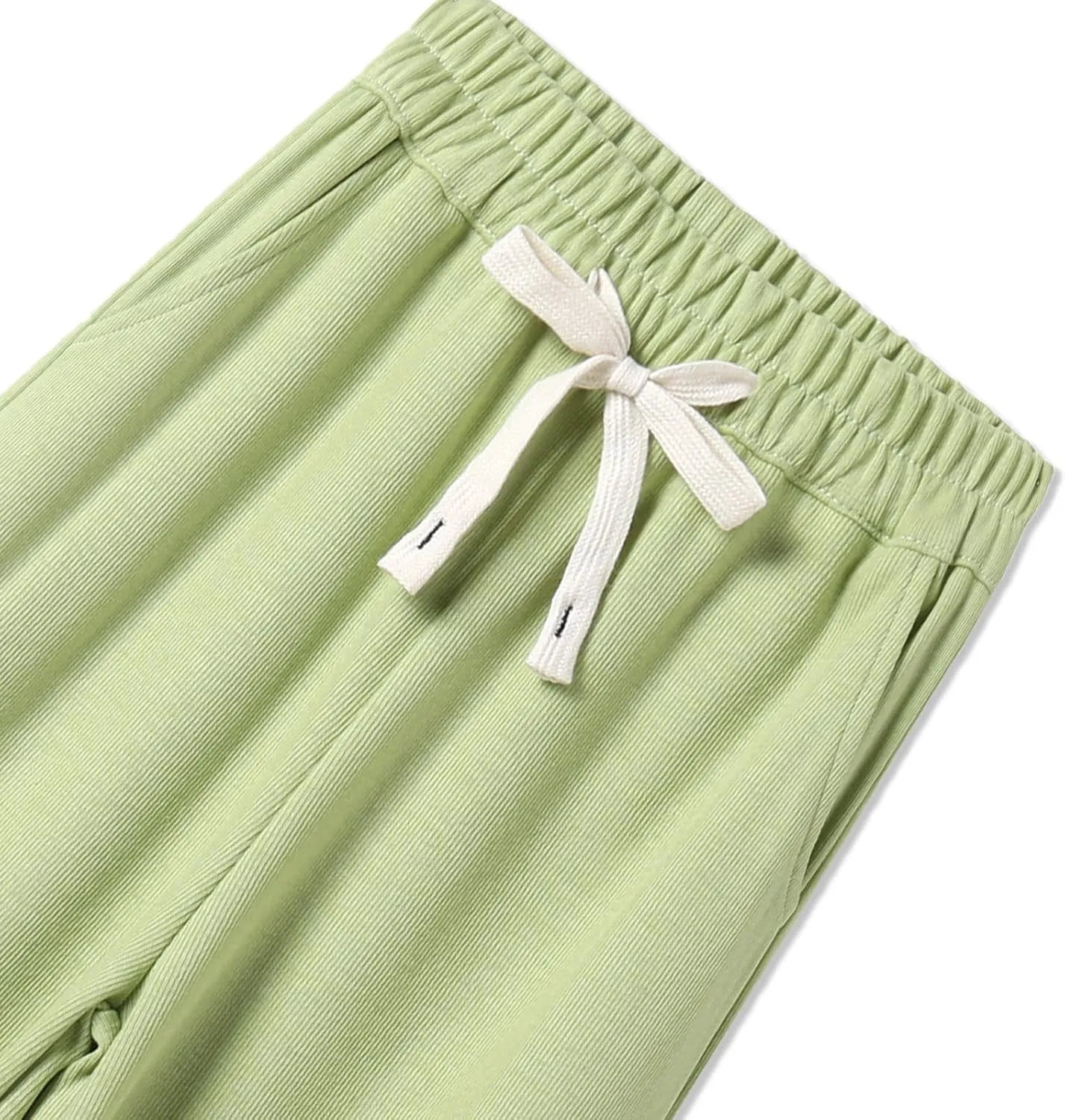 Girls Wide Leg Sweatpants Straight Leg Jogger Sweatpants Kids High Waist Baggy Loose Pants with Drawstring