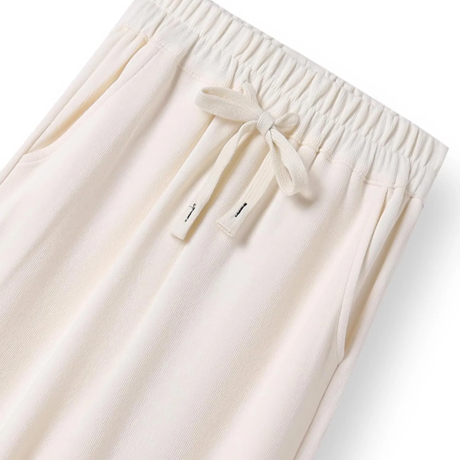Girls Wide Leg Sweatpants Straight Leg Jogger Sweatpants Kids High Waist Baggy Loose Pants with Drawstring