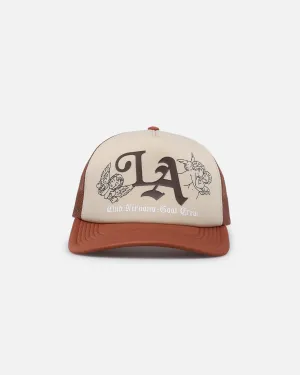Goat Crew Club Nirvana Trucker Snapback Brown/Tan