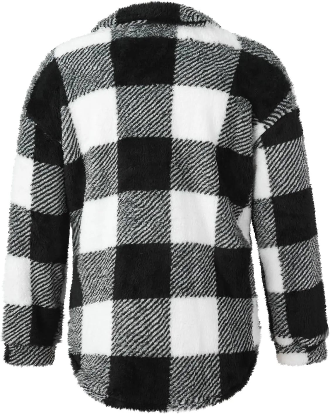 GOFULY Womens Winter Coats Casual Fuzzy Fleece Hoodies Button up Fall Sherpa Jackets Warm Plaid Cardigans Trendy Outerwear