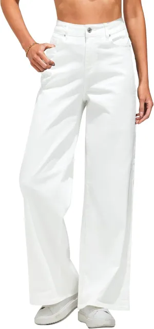 GRAPENT Wide Leg Jeans for Women Trendy High Waisted Stretchy Denim Pants 90s Baggy Jeans Trouser Jeans with Pockets