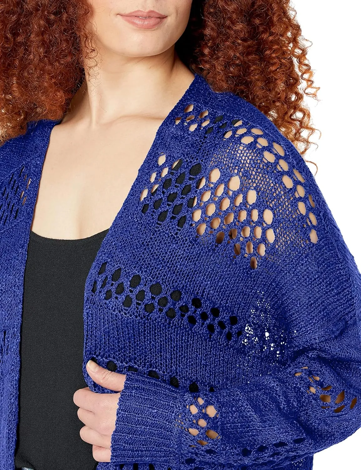 GRECERELLE 2025 Women Summer Crochet Boho Long Sleeve Lightweight Oversized Open Front Cardigan Sweaters Kimonos Tops