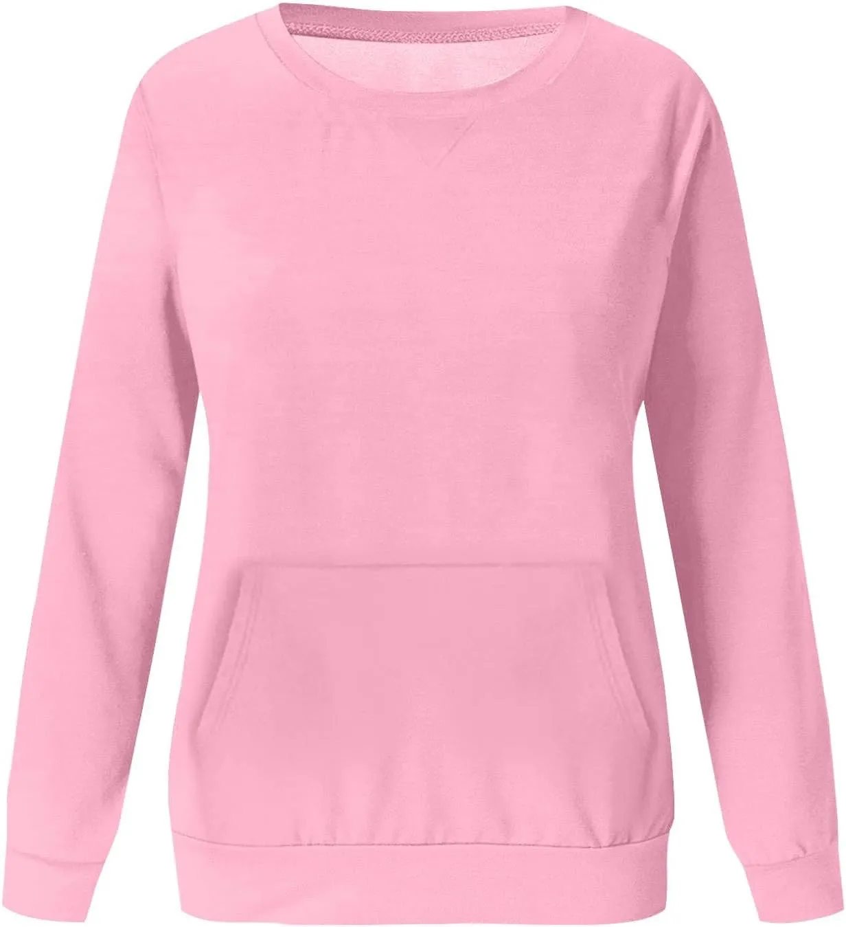 Gumipy Oversized Sweatshirt for Women Trendy Long Sleeve Crewneck Sweatshirts Sweater Casual Fleece Tunic Sweatshirts No Hood