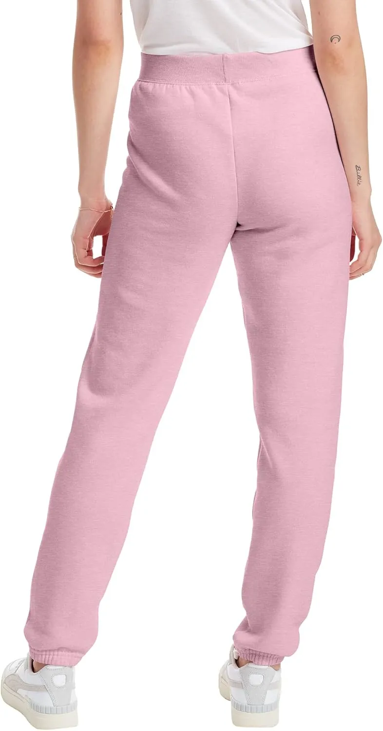 Hanes Women's Sweatpants, EcoSmart Fleece Joggers, Pocketless Cinched Leg Sweatpants for Women, 30"