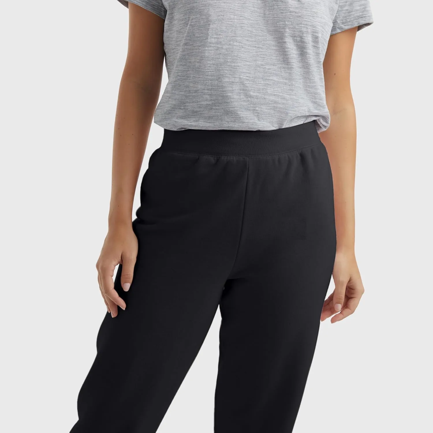 Hanes Women's Sweatpants, EcoSmart Fleece Joggers, Pocketless Cinched Leg Sweatpants for Women, 30"