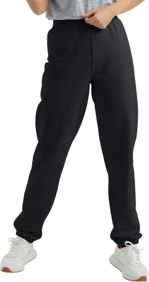 Hanes Women's Sweatpants, EcoSmart Fleece Joggers, Pocketless Cinched Leg Sweatpants for Women, 30"
