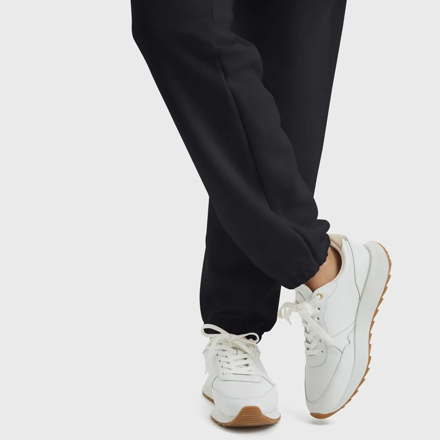 Hanes Women's Sweatpants, EcoSmart Fleece Joggers, Pocketless Cinched Leg Sweatpants for Women, 30"